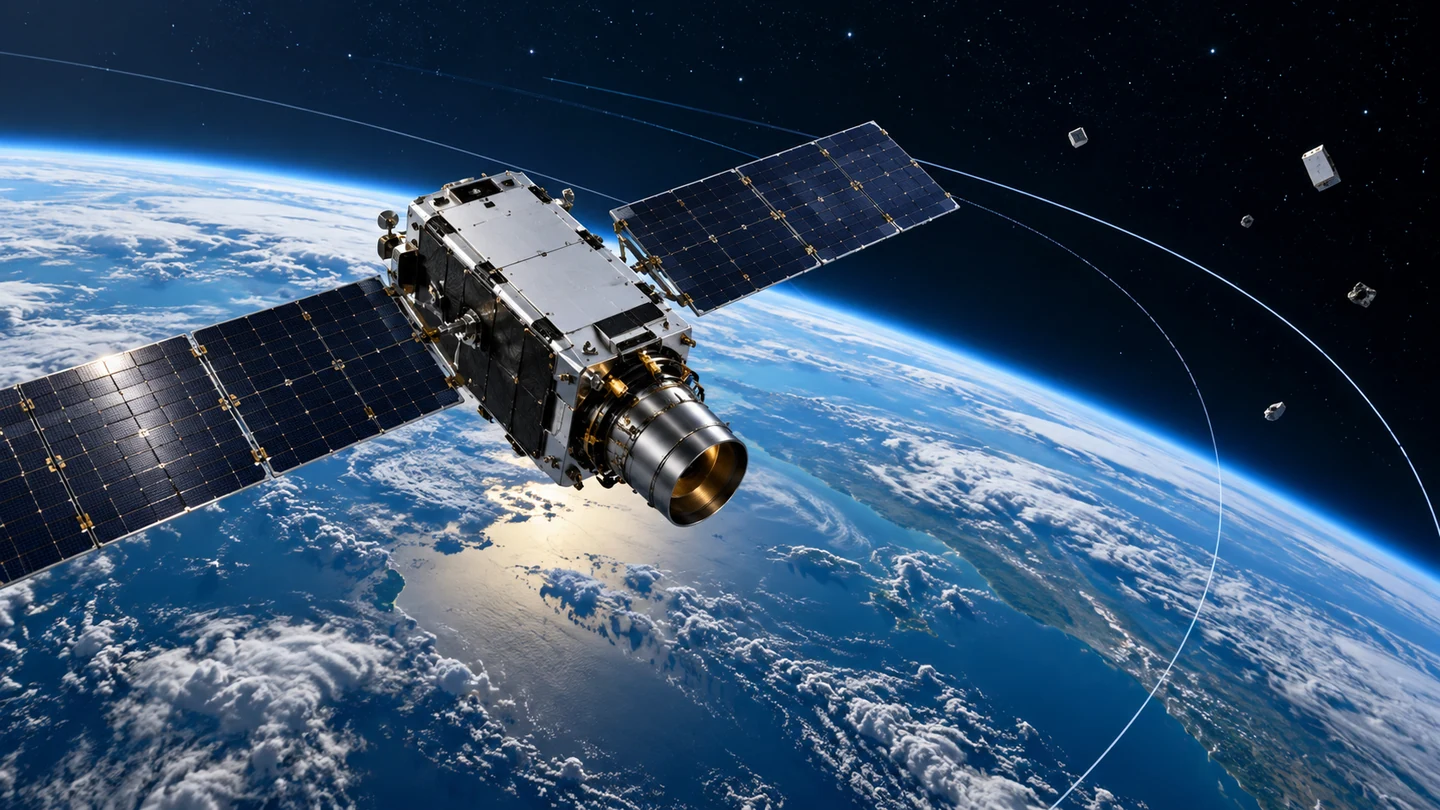 Illustration éditoriale : Orbital debris: preparing for mission end from the design phase