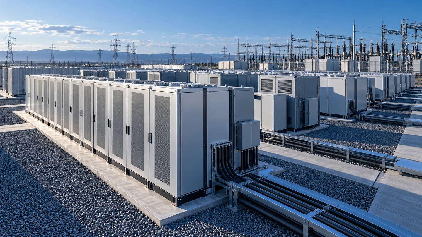 Illustration éditoriale : Battery storage continues to progress